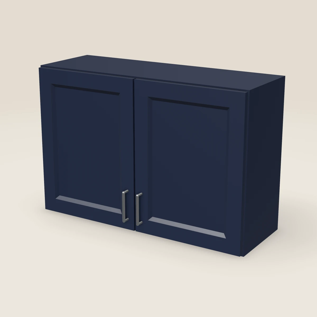 36" Double Door Wall Cabinet — 24" High, 3D picture