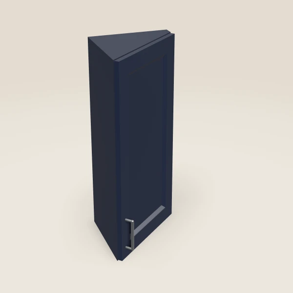 12" Wall Angle Corner Cabinet — 30" High, 3D picture