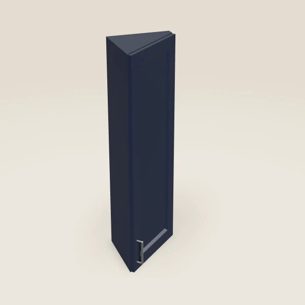12" Wall Angle Corner Cabinet — 42" High, 3D picture