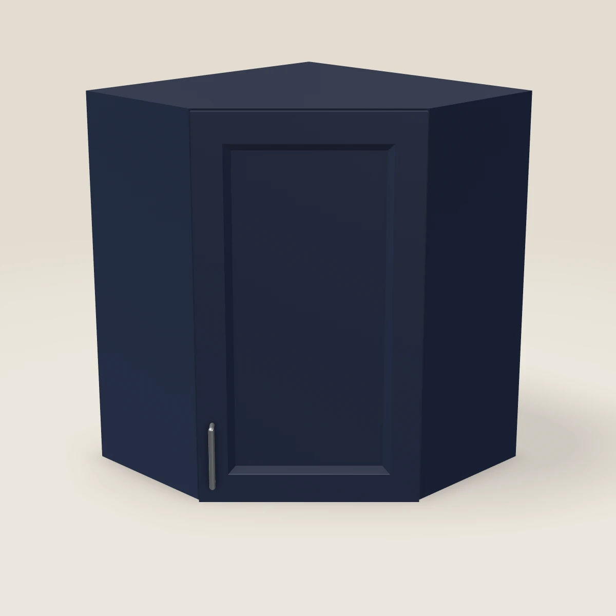 24" Wall Diagonal Corner Cabinet — 30" High, 3D picture