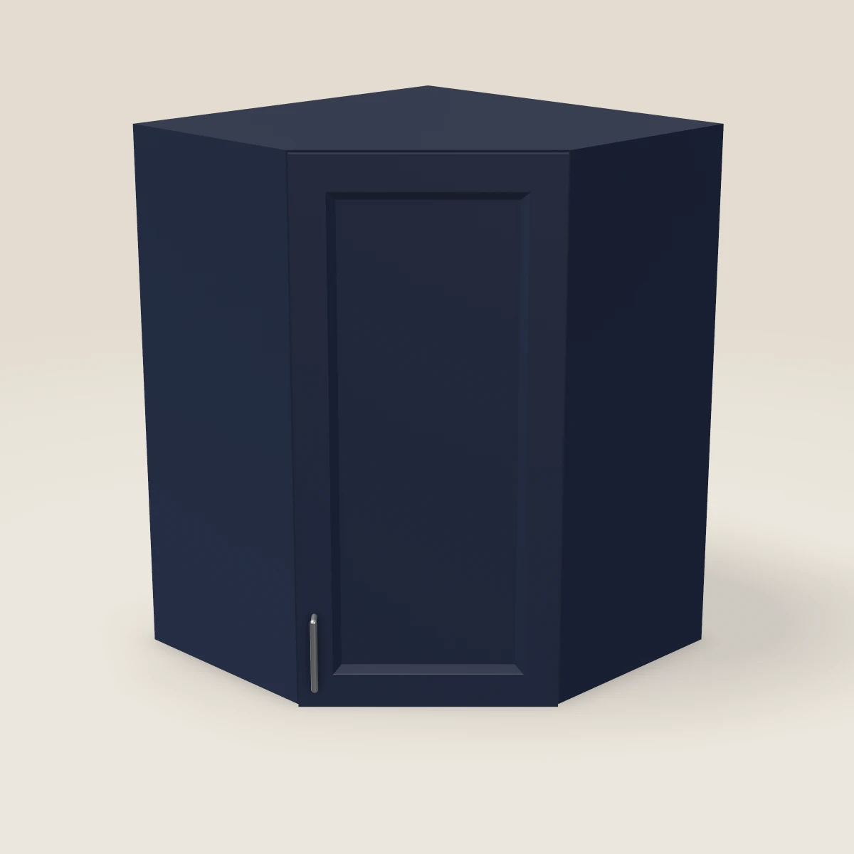 27" Wall Diagonal Corner Cabinet — 36" High, 3D picture