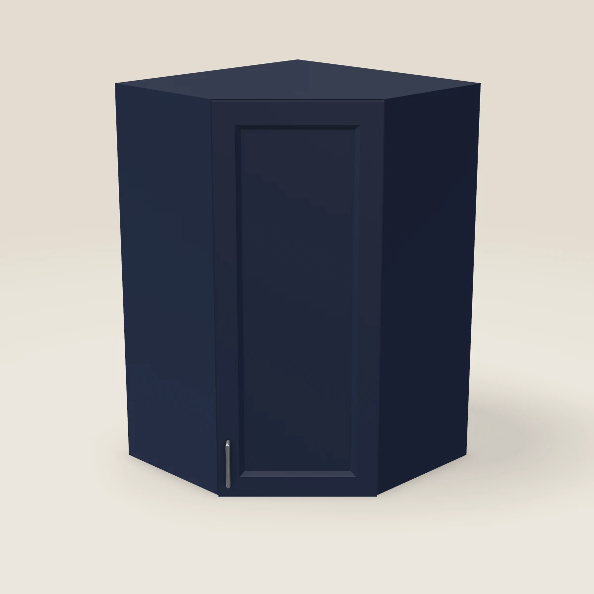 27" Wall Diagonal Corner Cabinet — 42" High, 3D picture
