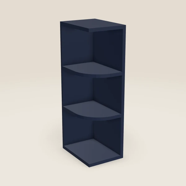 9" Wall End Shelf Cabinet — 30" High, 3D picture