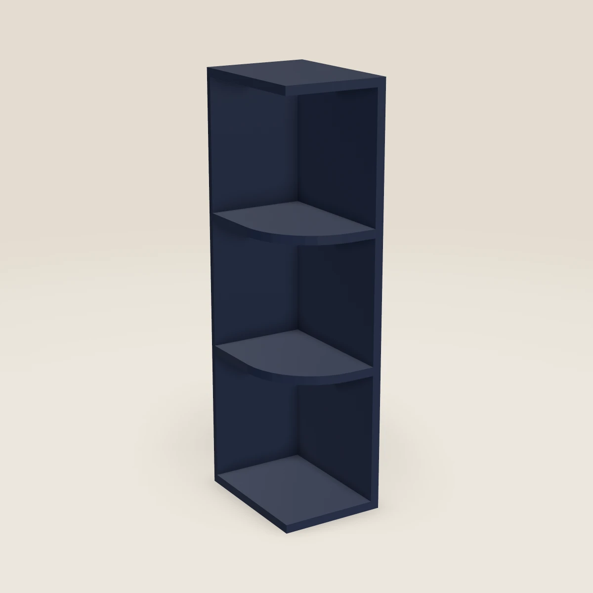 Gabinete de pared con repisa de extremo de 9" — 36" de alto, imagen en 3D