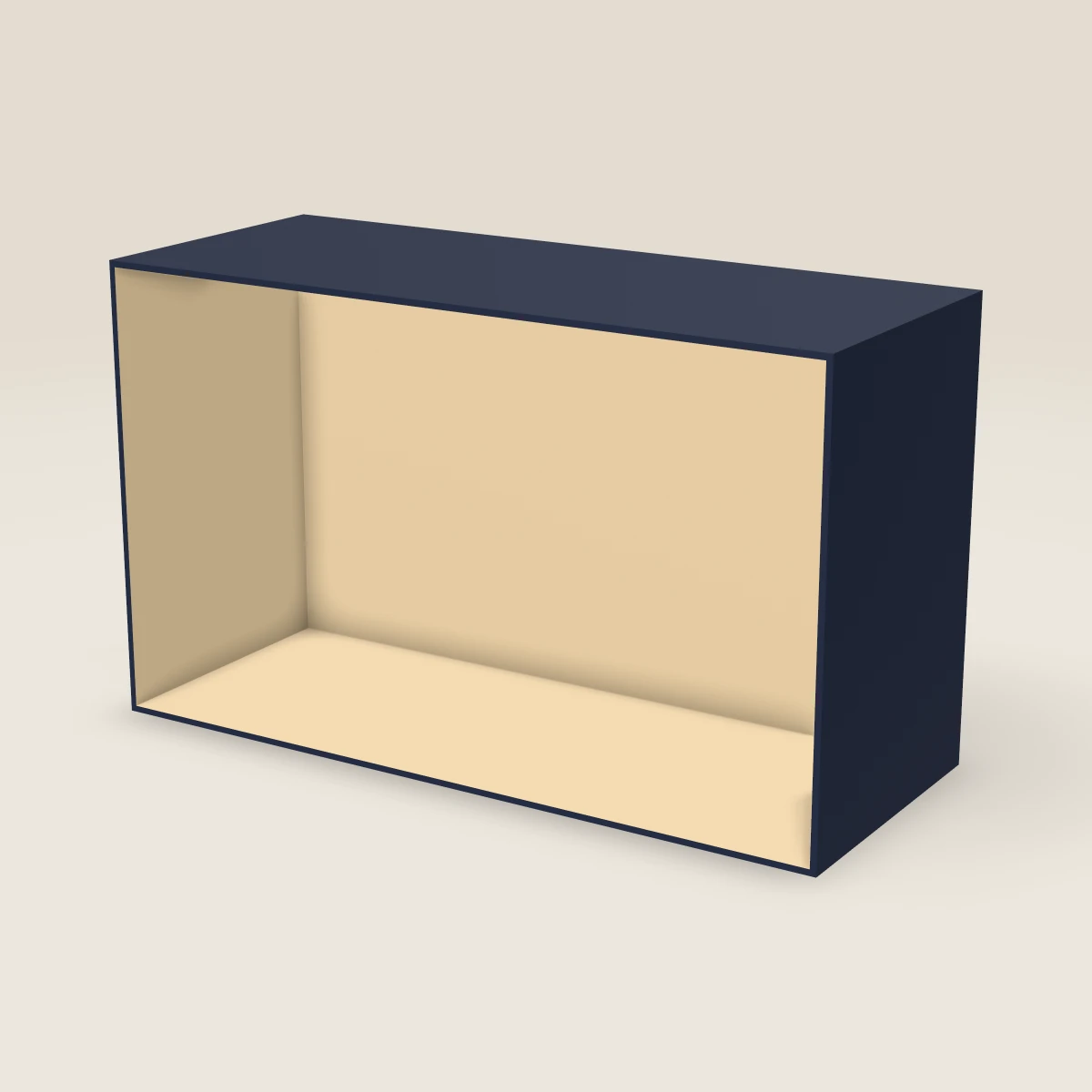 30" Wall Microwave Shelf Cabinet — 18" High, 3D picture