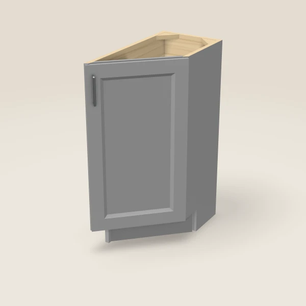 12" Base Angle Corner Cabinet, 3D picture