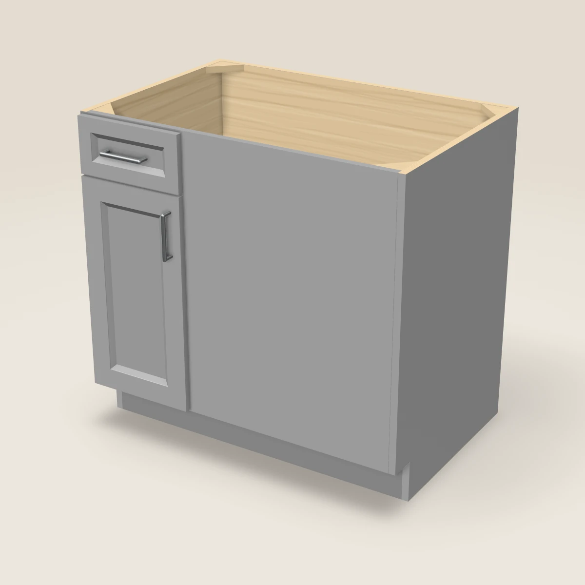 36" Base Blind Corner Cabinet, 3D picture