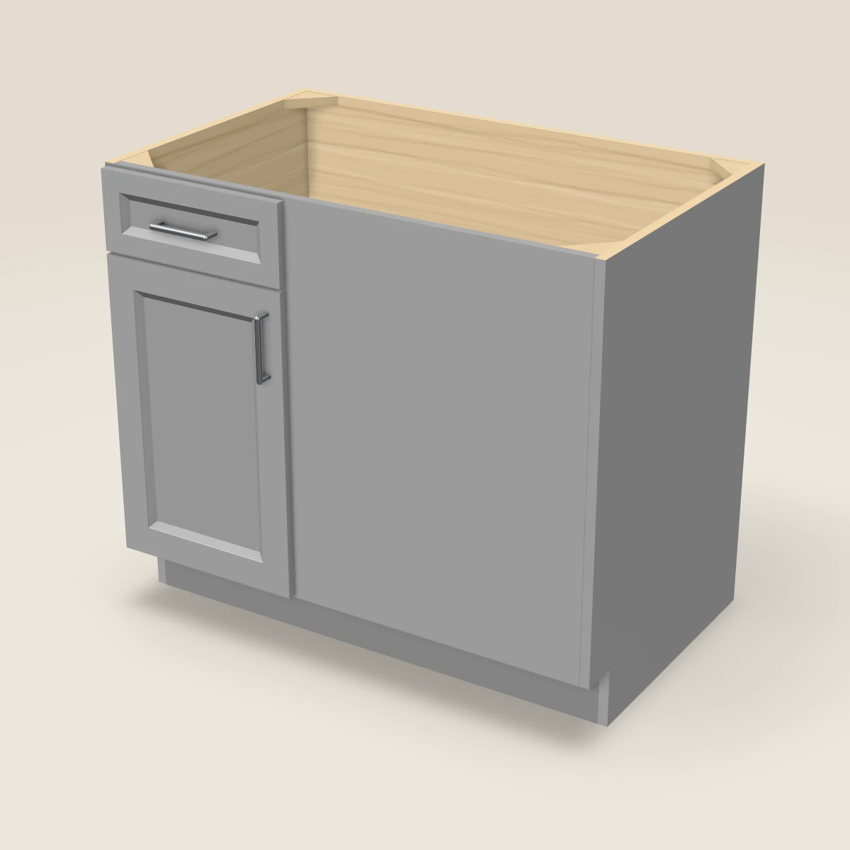 39" Base Blind Corner Cabinet, 3D picture
