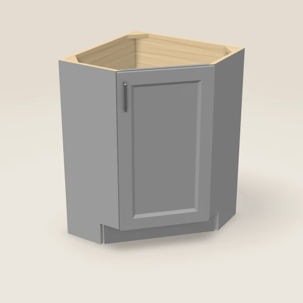 24" Base End Corner Cabinet, 3D picture