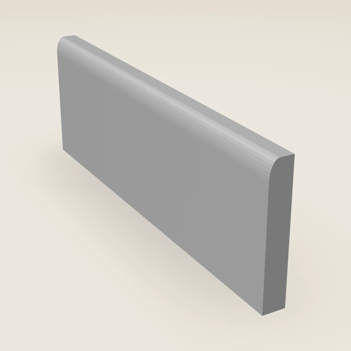 96" Base Molding, 3D picture