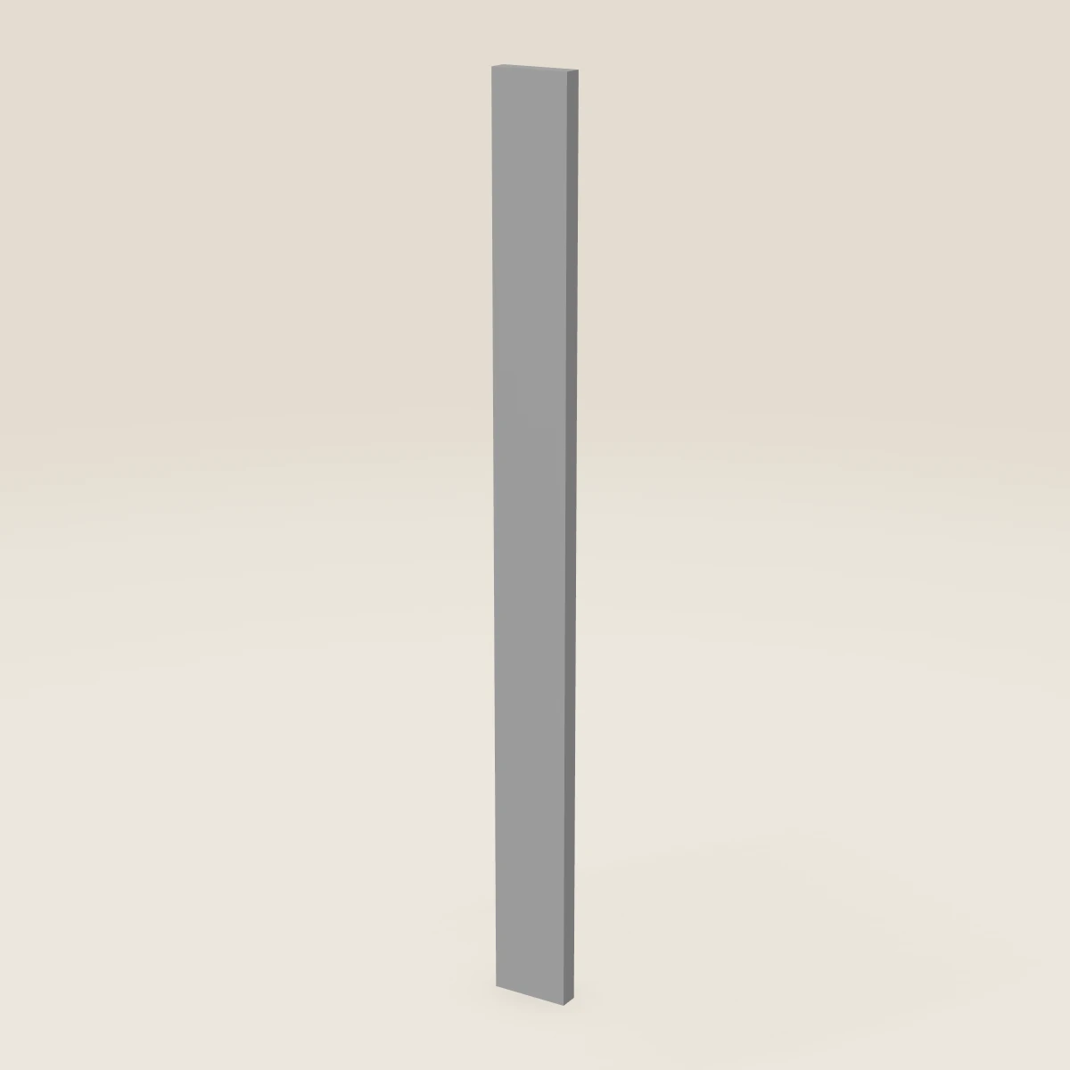 Panel lateral de lavaplatos de 3" (34½"), imagen en 3D