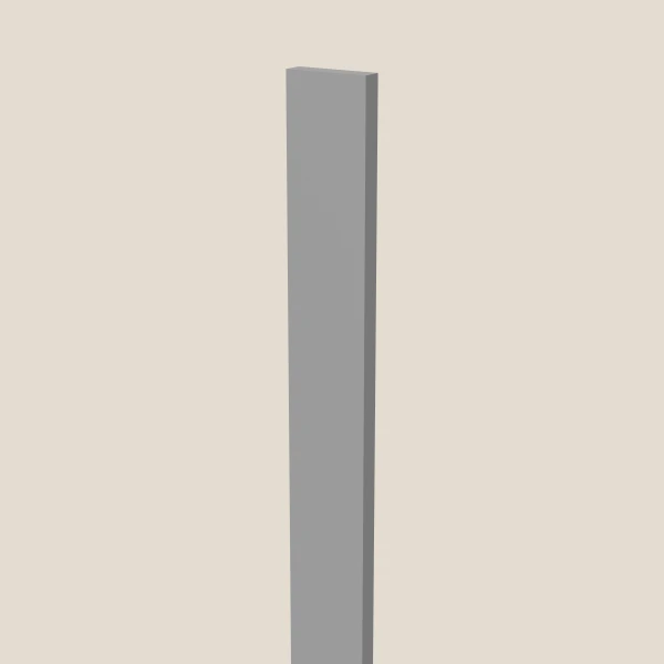 3" × 96" Fluted Tall Filler, 3D picture
