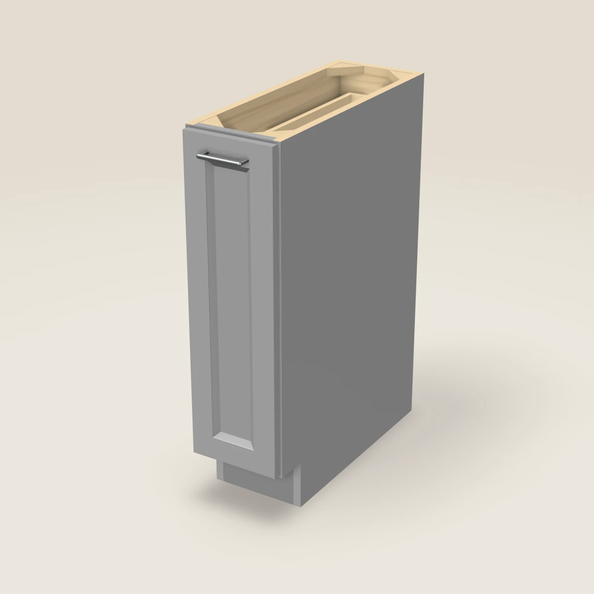 9" Base Spice Pull-Out Cabinet, 3D picture