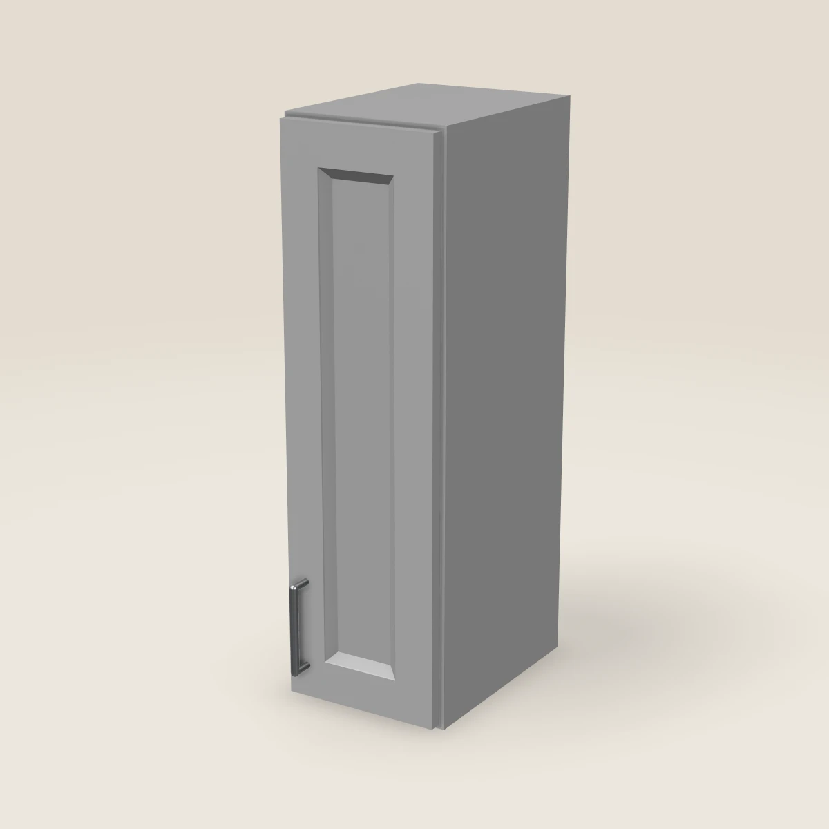 9" Single Door Wall Cabinet — 30" High, 3D picture