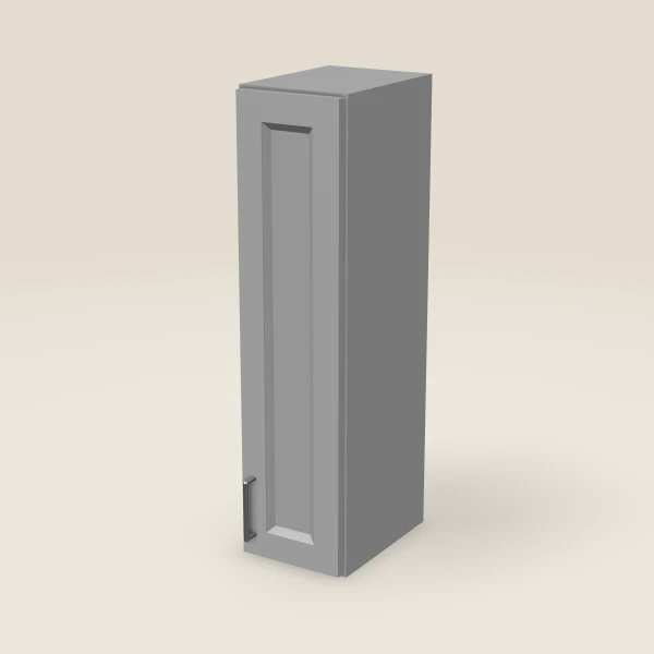 9" Single Door Wall Cabinet — 36" High, 3D picture