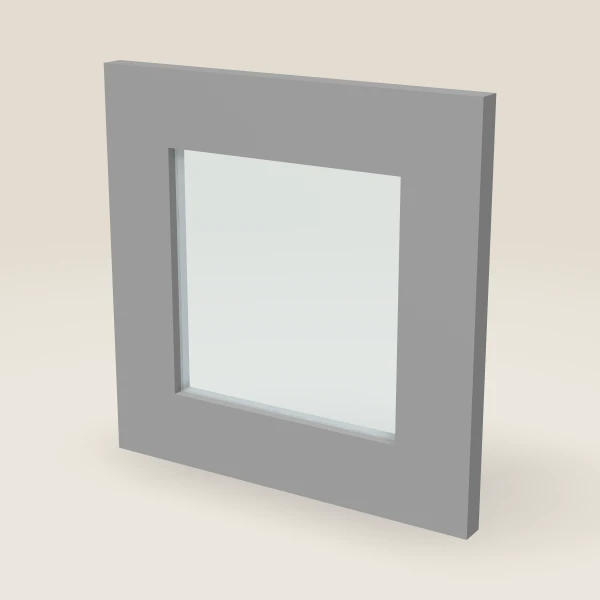 12" Wall Cabinet Glass Door — 12" High, 3D picture
