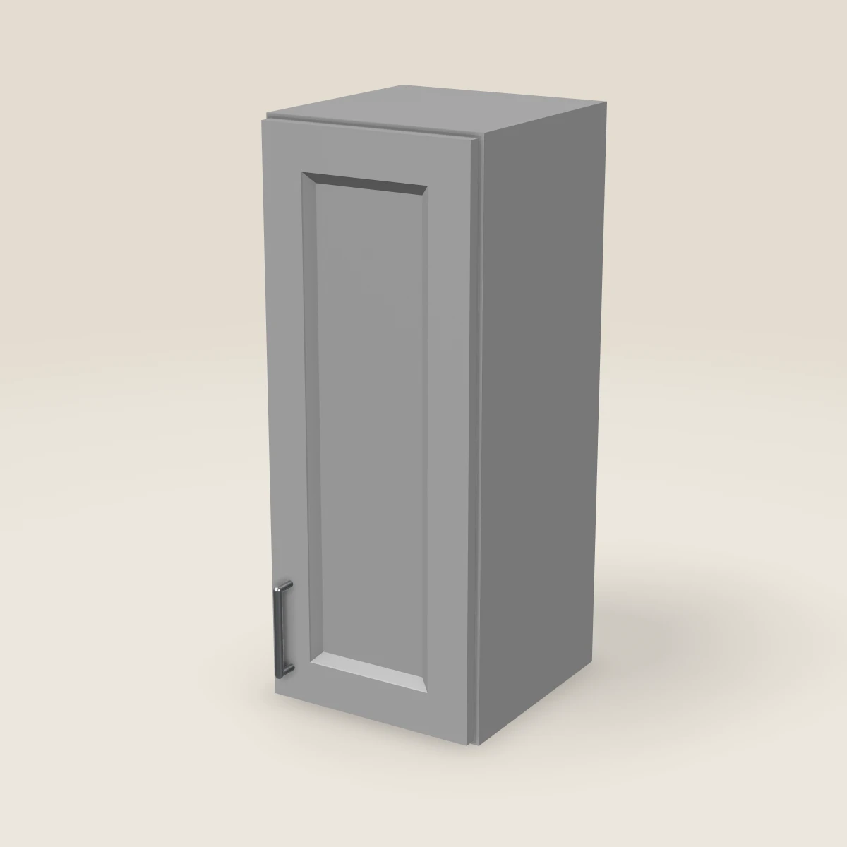 12" Single Door Wall Cabinet — 30" High, 3D picture