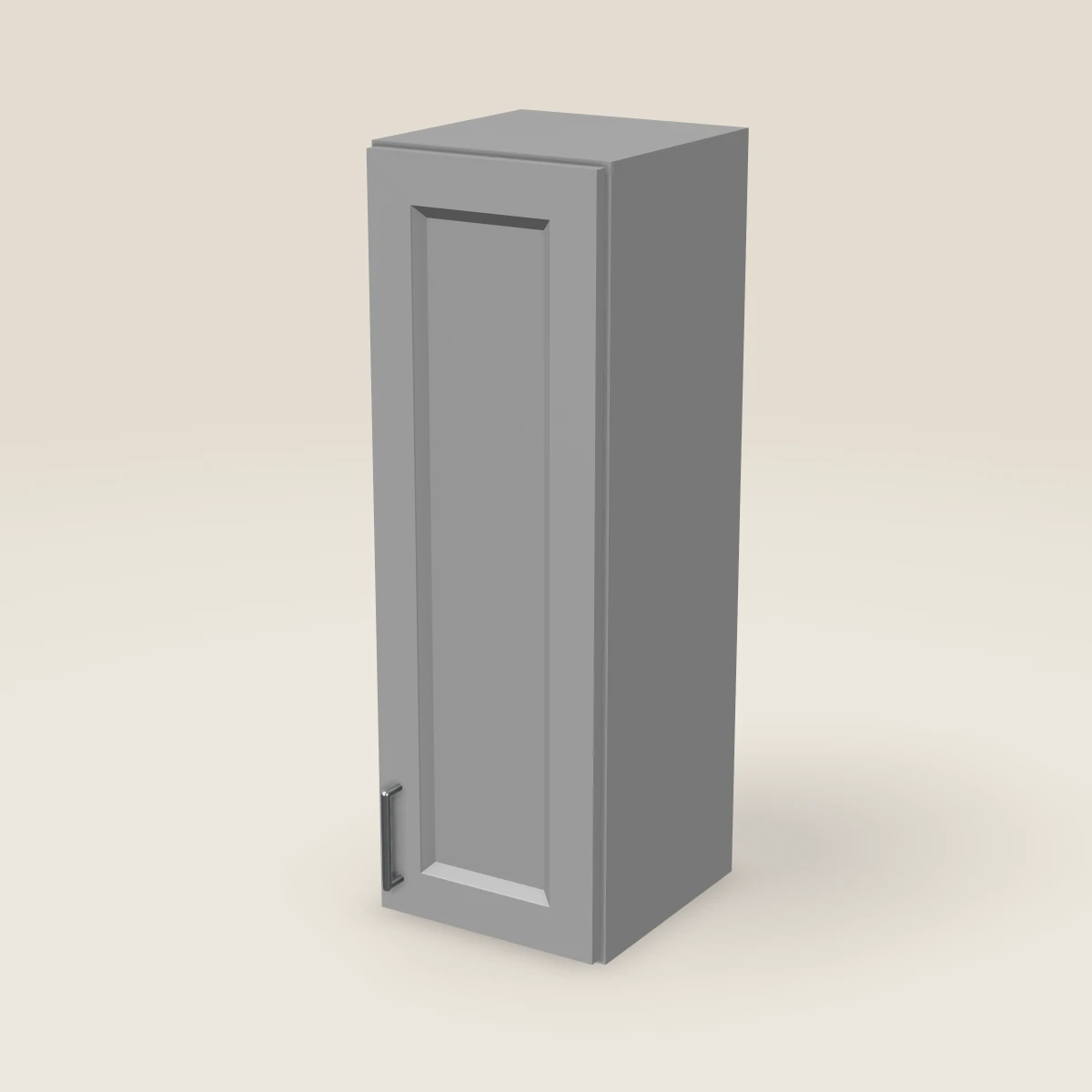 12" Single Door Wall Cabinet — 36" High, 3D picture
