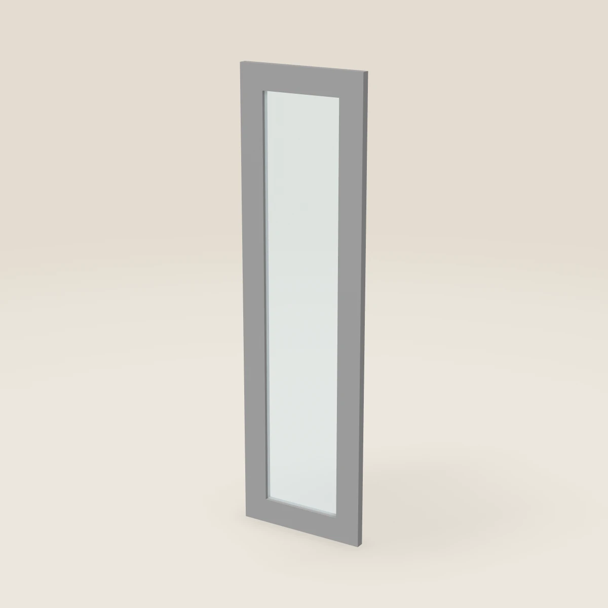 12" Wall Cabinet Glass Door — 42" High, 3D picture