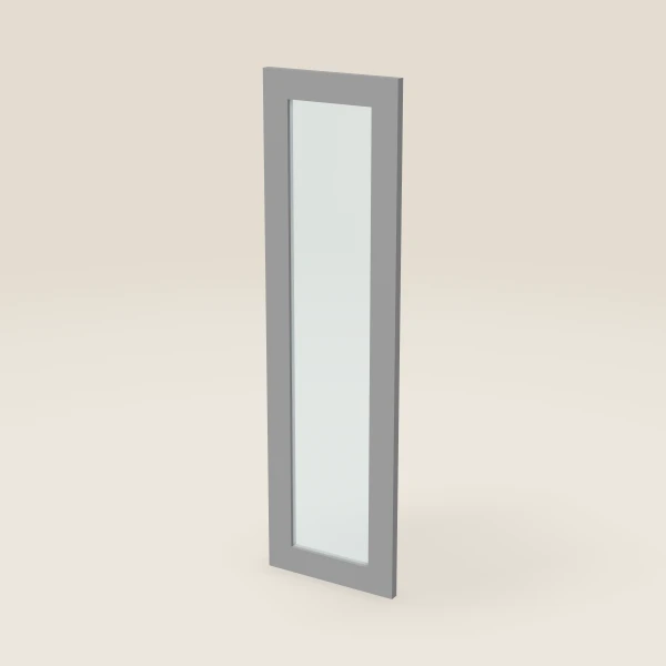 12" Wall Cabinet Glass Door — 42" High, 3D picture