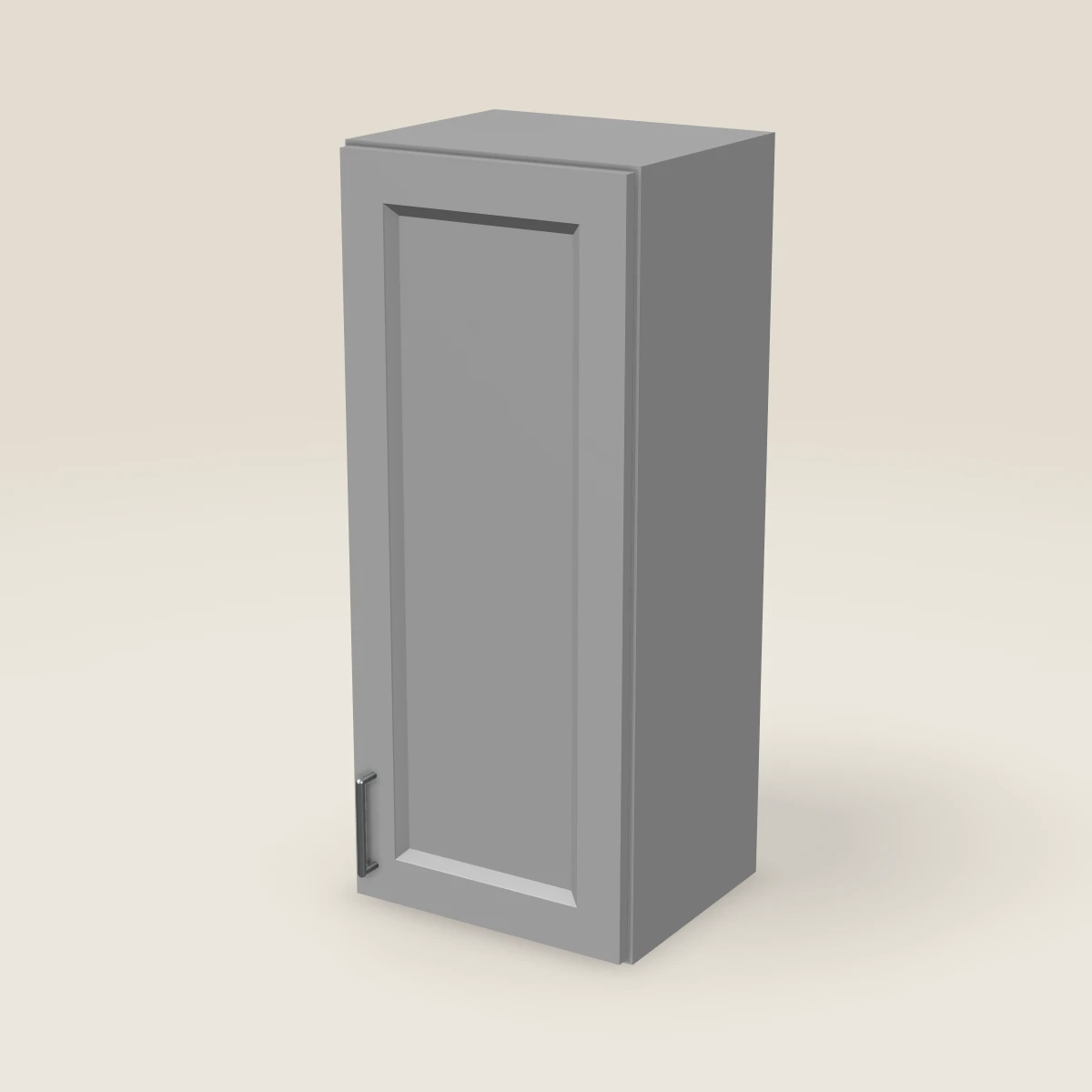 15" Single Door Wall Cabinet — 36" High, 3D picture