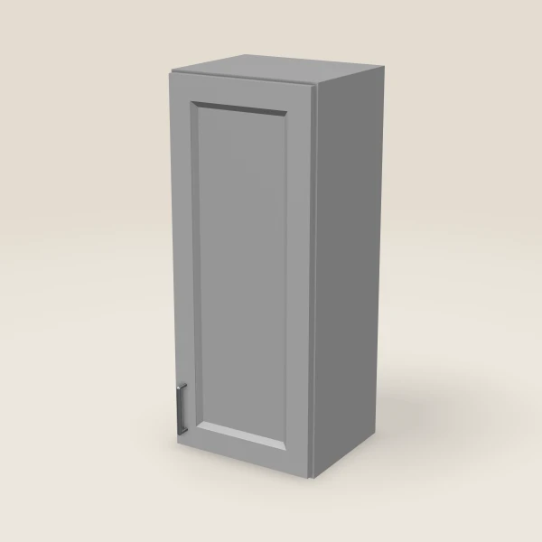 15" Single Door Wall Cabinet — 36" High, 3D picture