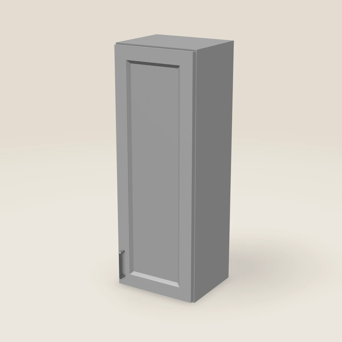 15" Single Door Wall Cabinet — 42" High, 3D picture