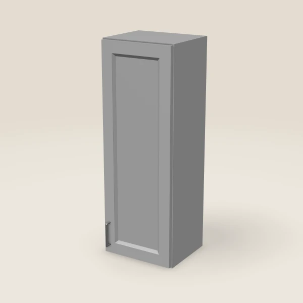 15" Single Door Wall Cabinet — 42" High, 3D picture