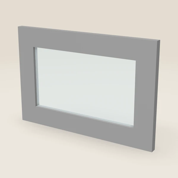 18" Wall Cabinet Glass Door — 12" High, 3D picture