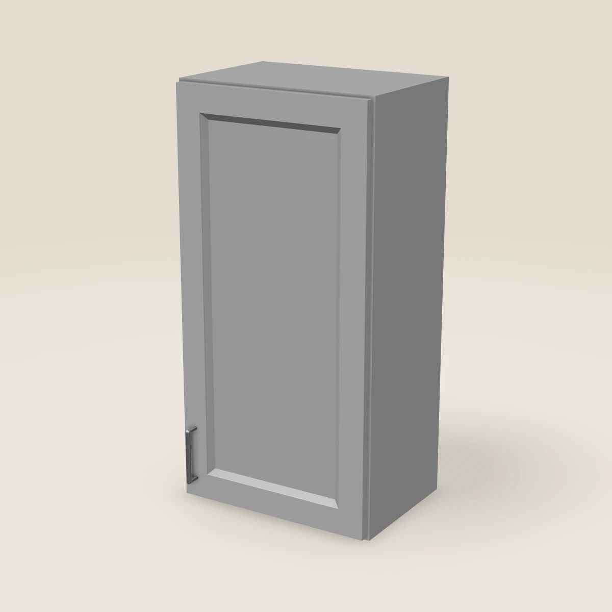 18" Single Door Wall Cabinet — 36" High, 3D picture