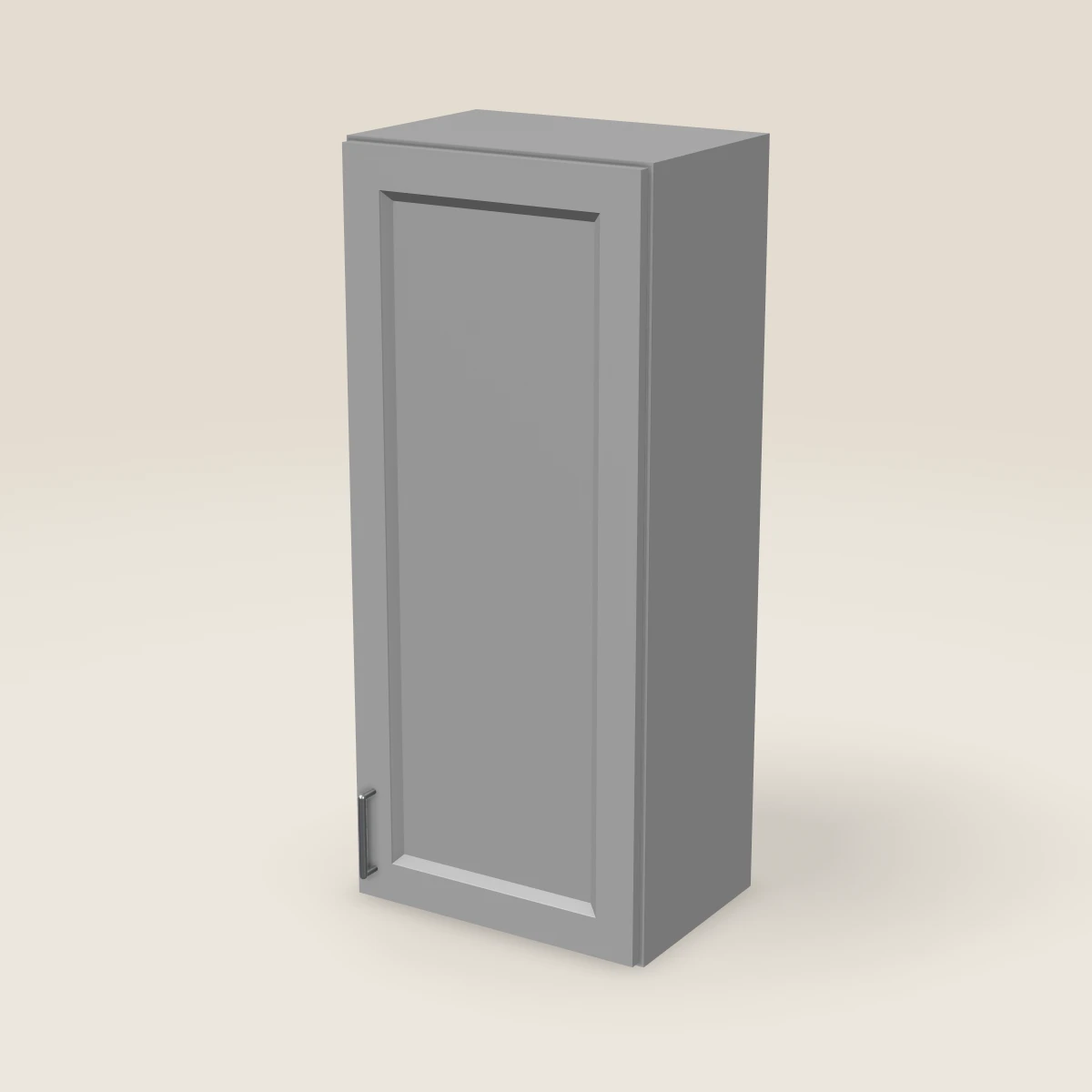 18" Single Door Wall Cabinet — 42" High, 3D picture