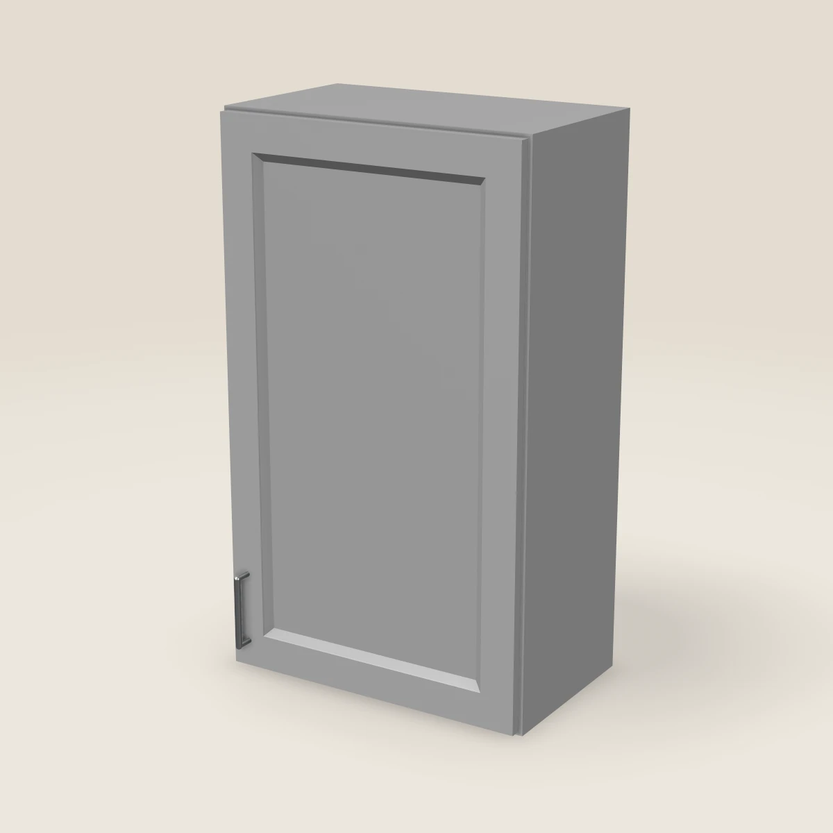 21" Single Door Wall Cabinet — 36" High, 3D picture