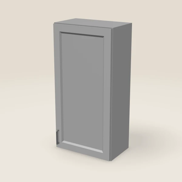 21" Single Door Wall Cabinet — 42" High, 3D picture