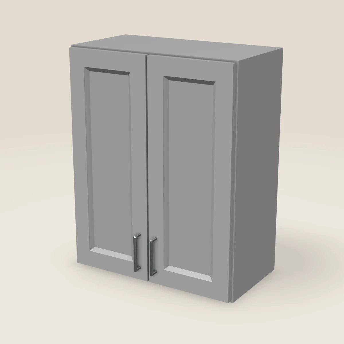 24" Double Door Wall Cabinet — 30" High, 3D picture