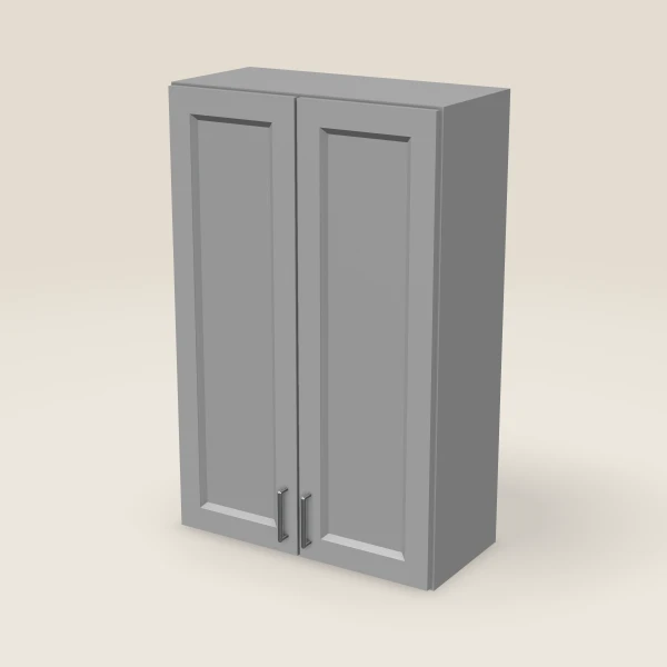 27" Double Door Wall Cabinet — 42" High, 3D picture