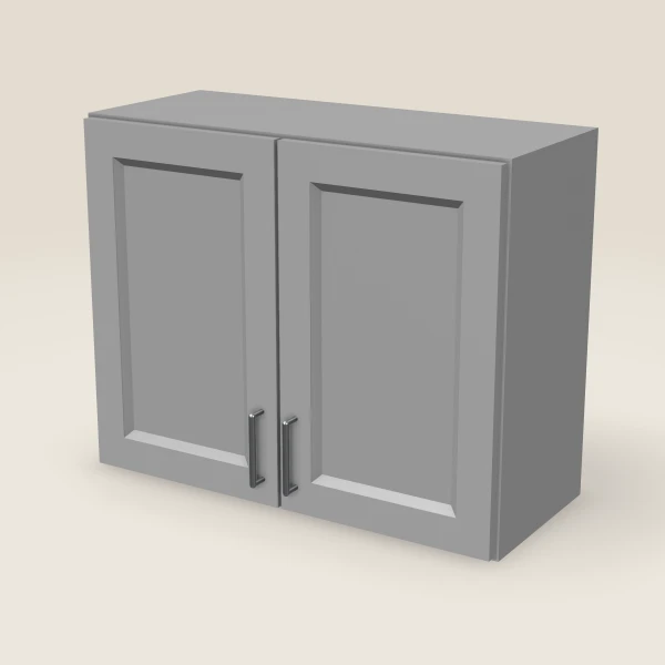 30" Double Door Wall Cabinet — 24" High, 3D picture