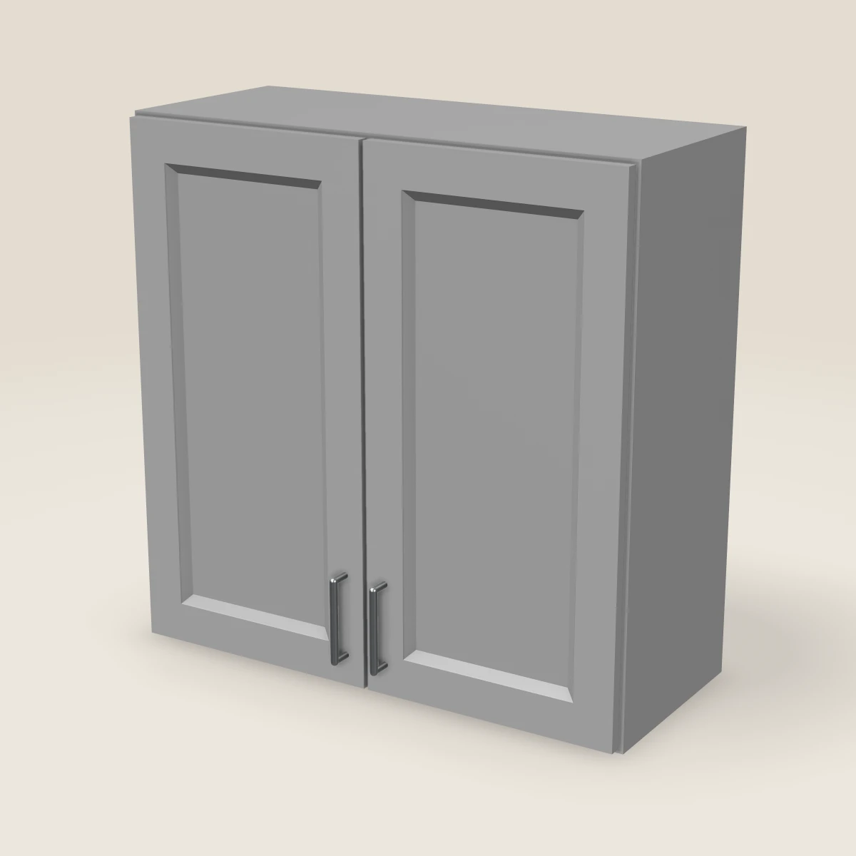 30" Double Door Wall Cabinet — 30" High, 3D picture