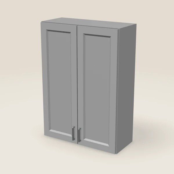 30" Double Door Wall Cabinet — 42" High, 3D picture