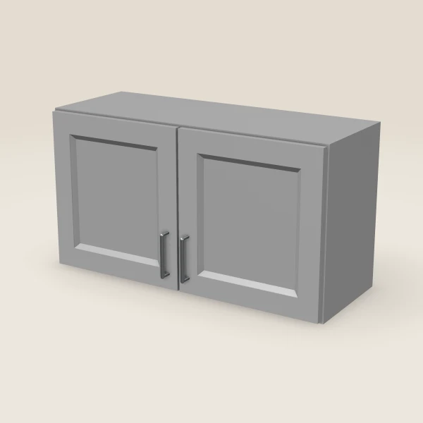 33" Double Door Wall Cabinet — 18" High, 3D picture