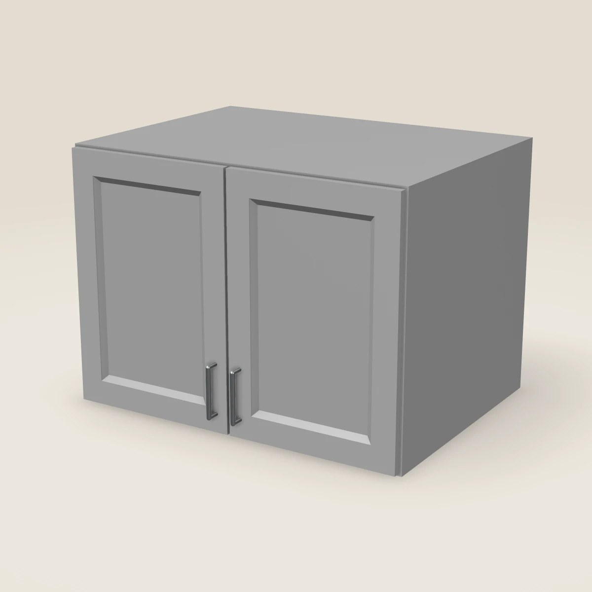 33" Double Door Wall Cabinet — 24" High, 3D picture