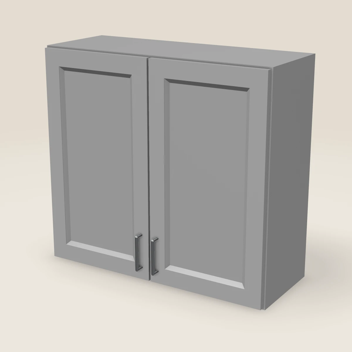 33" Double Door Wall Cabinet — 30" High, 3D picture