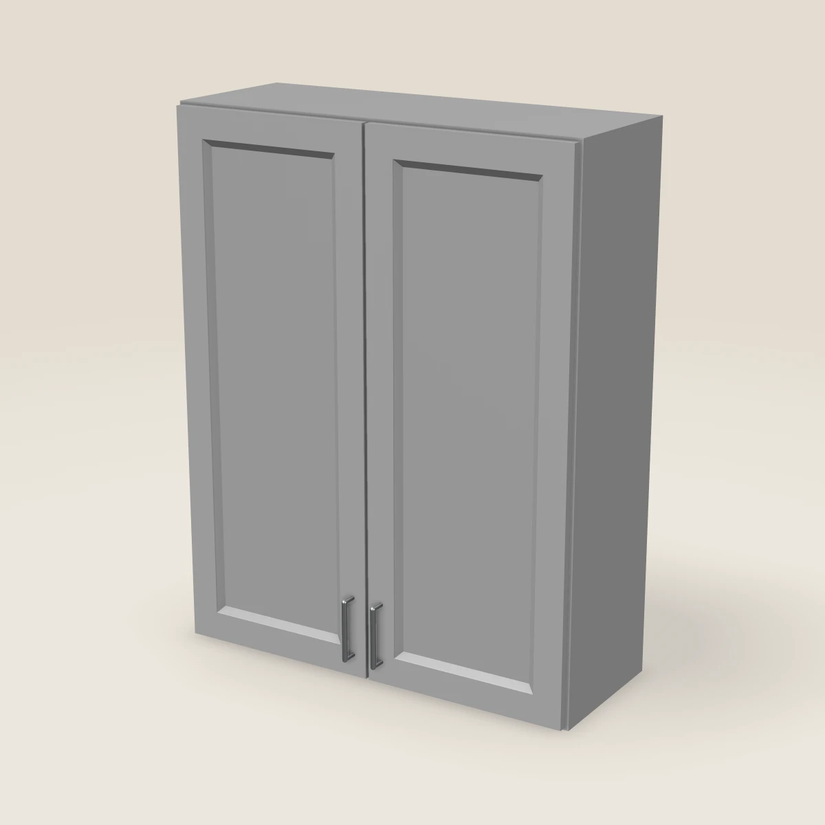 33" Double Door Wall Cabinet — 42" High, 3D picture