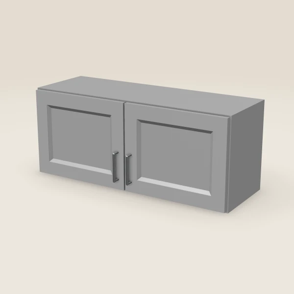 36" Double Door Wall Cabinet — 15" High, 3D picture