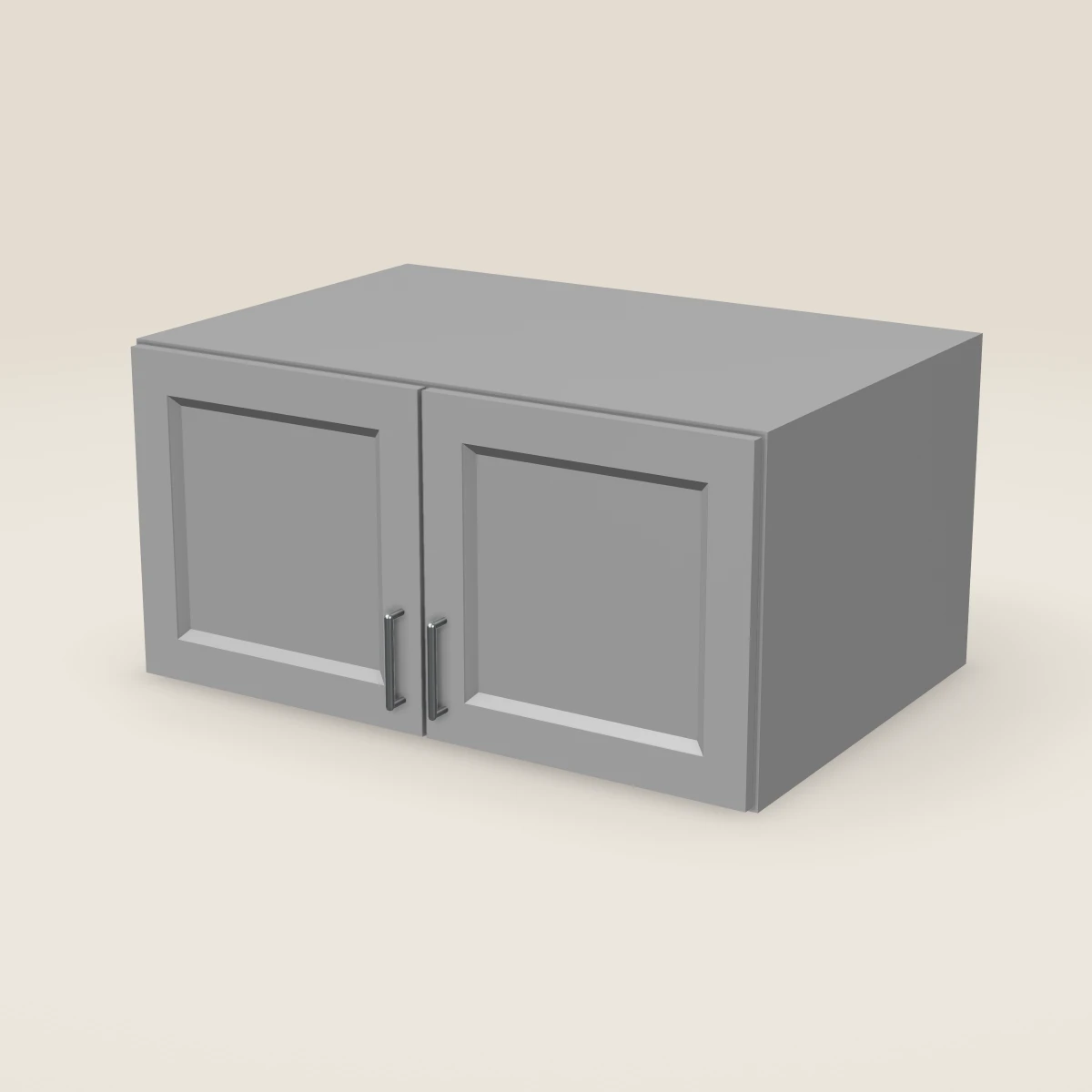 36" Double Door Wall Cabinet — 18" High, 3D picture
