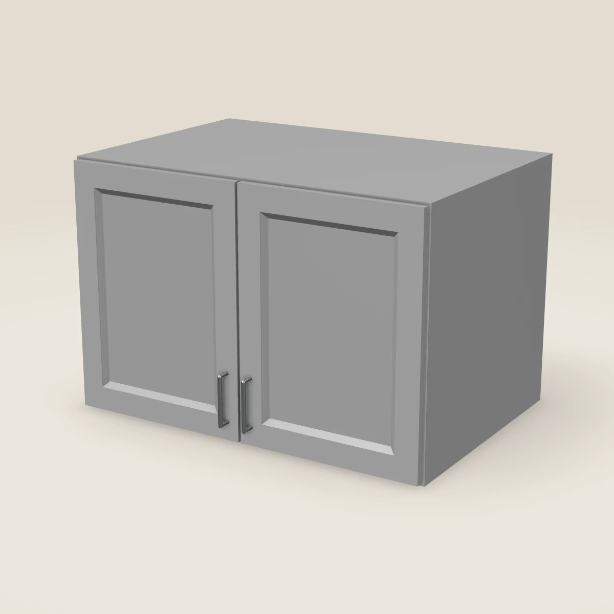 36" Double Door Wall Cabinet — 24" High, 3D picture
