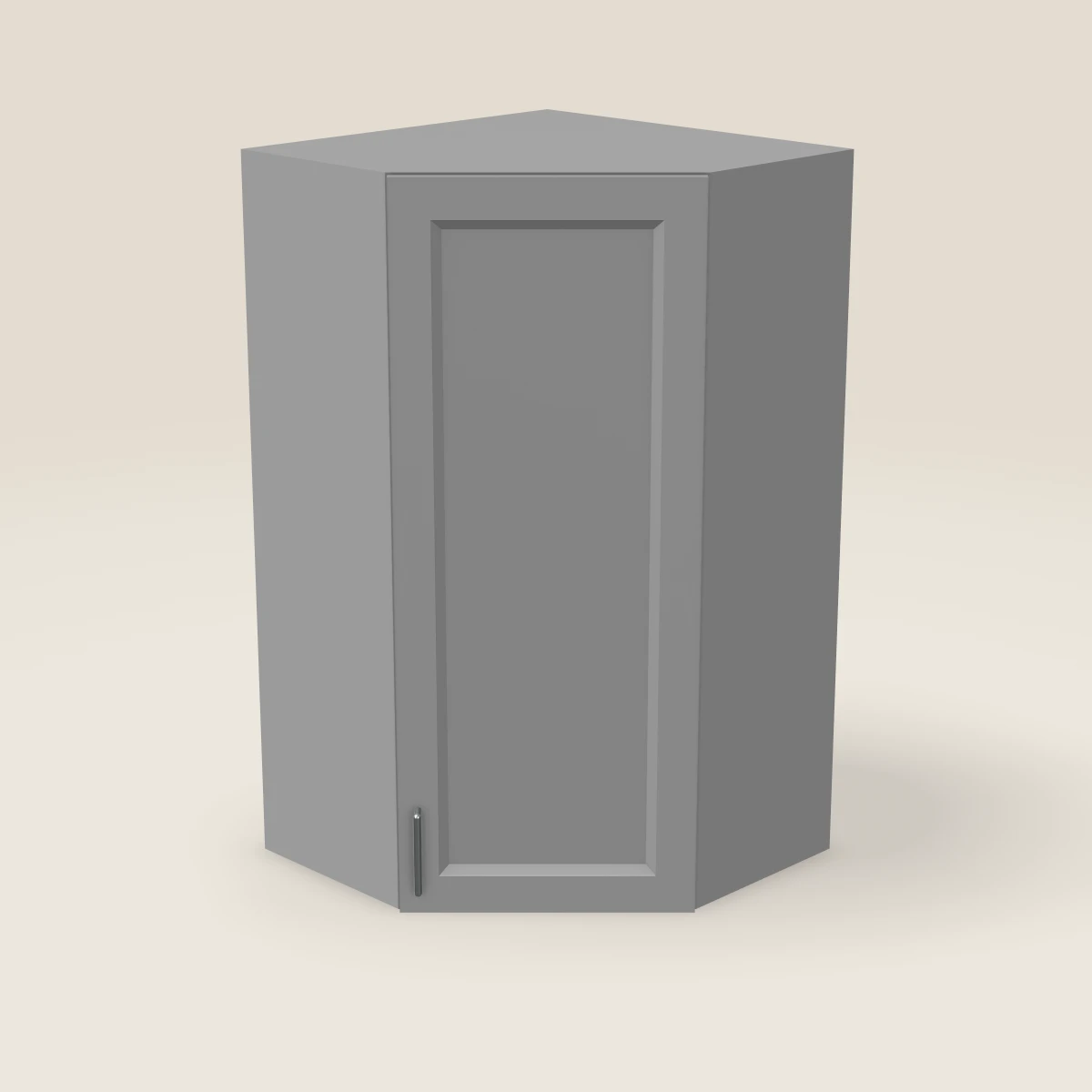 24" Wall Diagonal Corner Cabinet — 42" High, 3D picture