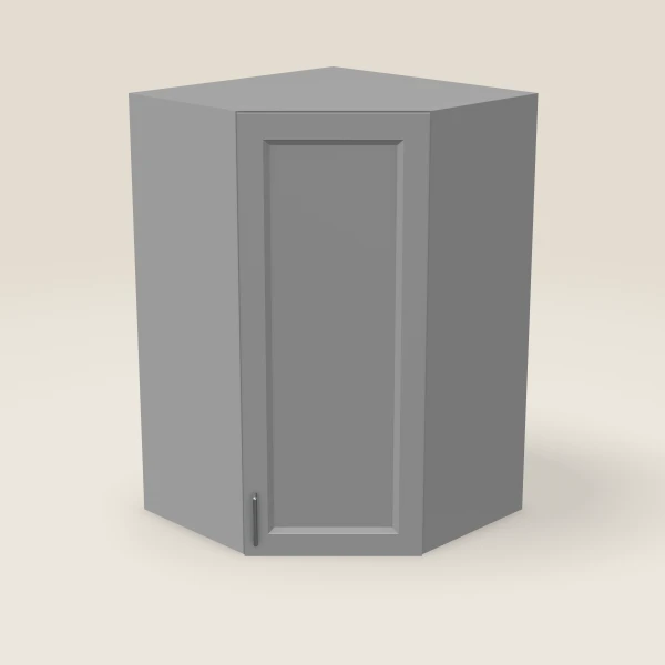 27" Wall Diagonal Corner Cabinet — 42" High, 3D picture