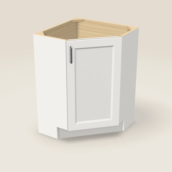 24" Base End Corner Cabinet, 3D picture