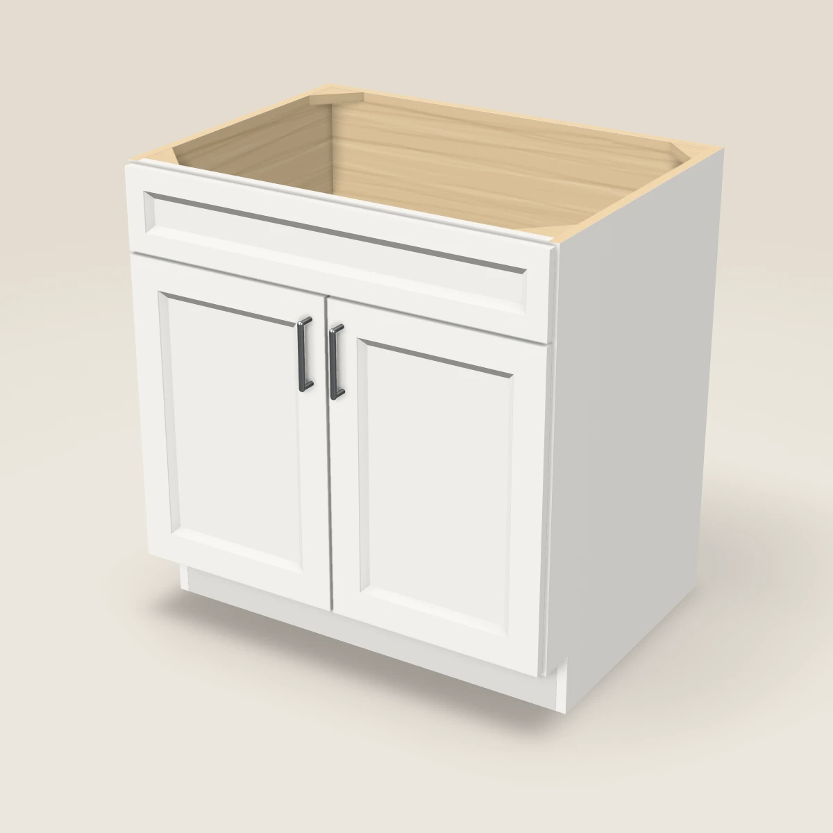 33" Sink Base Cabinet, 3D picture