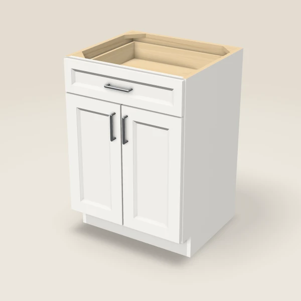 24" Double Door Vanity Cabinet, 3D picture